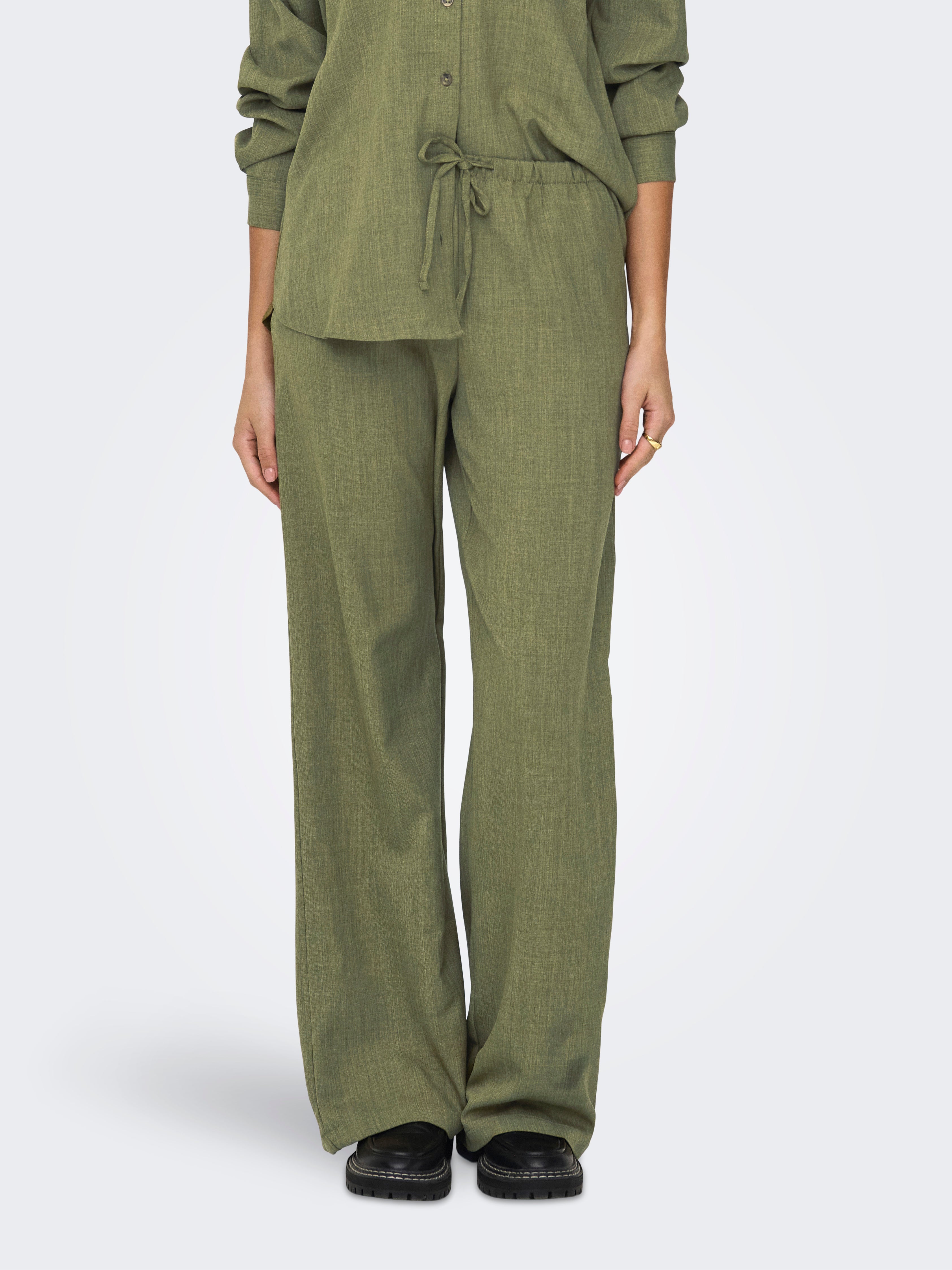 Jdynina Weiter Beinschnitt Hose Mit Weitem Beinschnitt