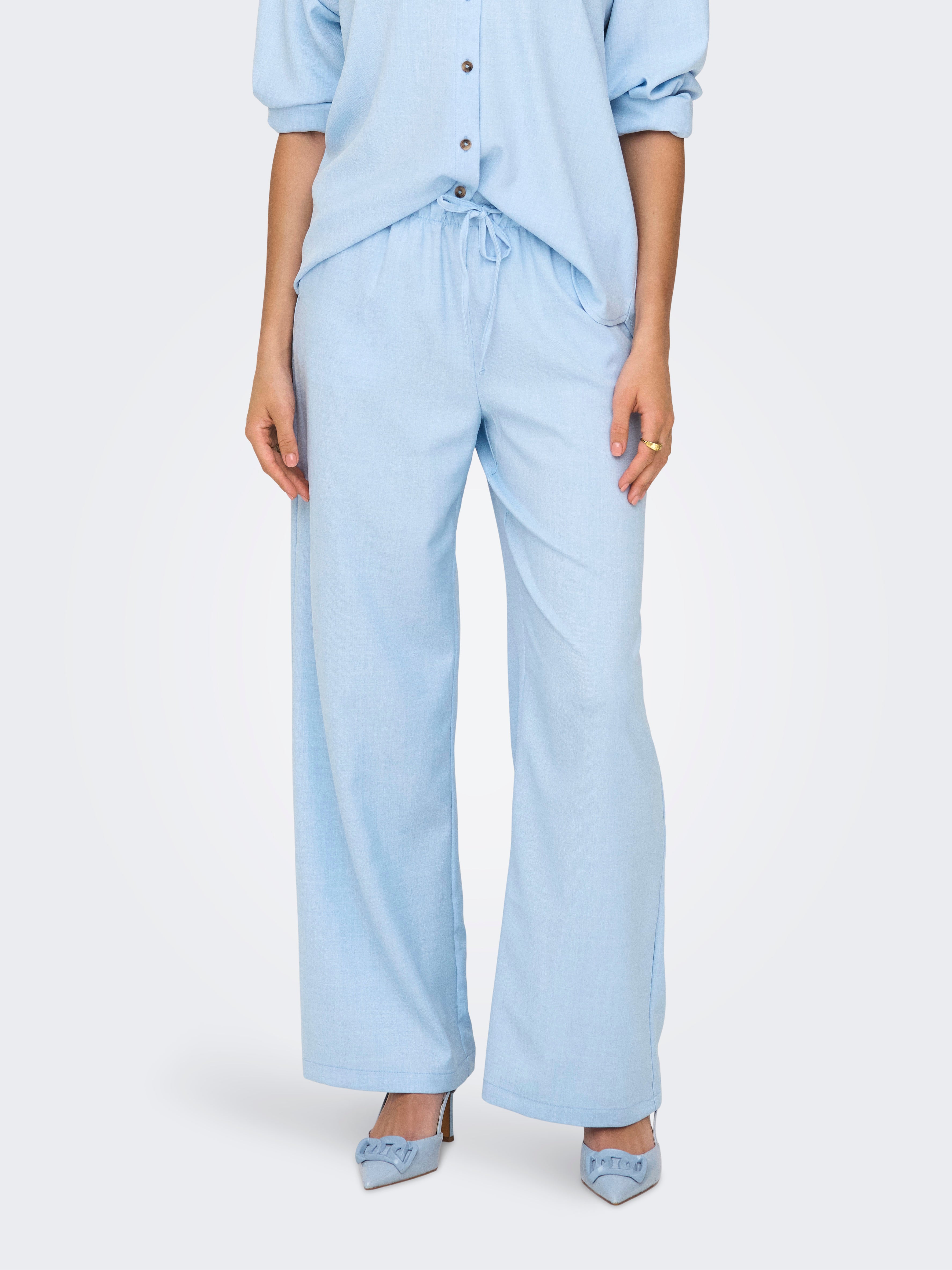 Jdynina Weiter Beinschnitt Hose Mit Weitem Beinschnitt