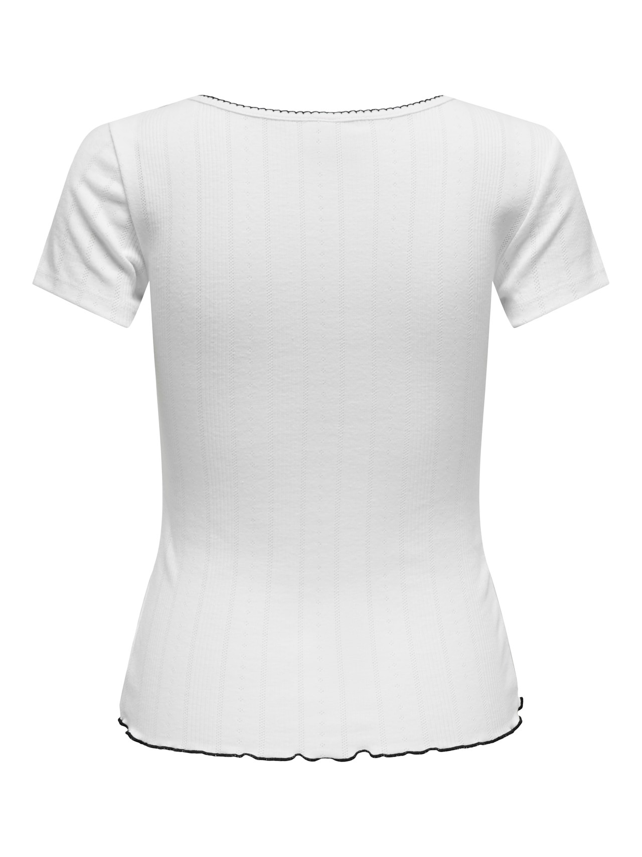 ONLY Normal geschnitten Rundhals Top -White - 15343248