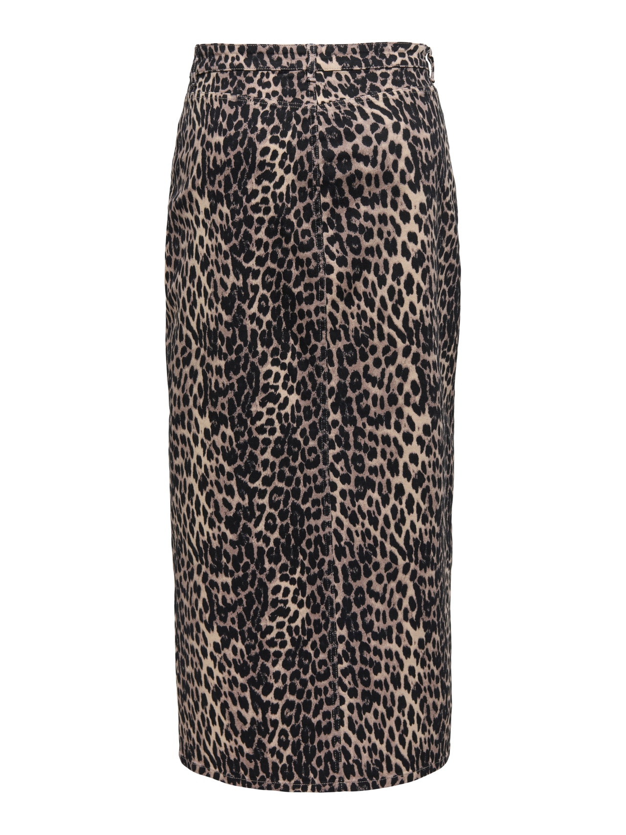 ONLY leopard printed skirt -Black - 15343258