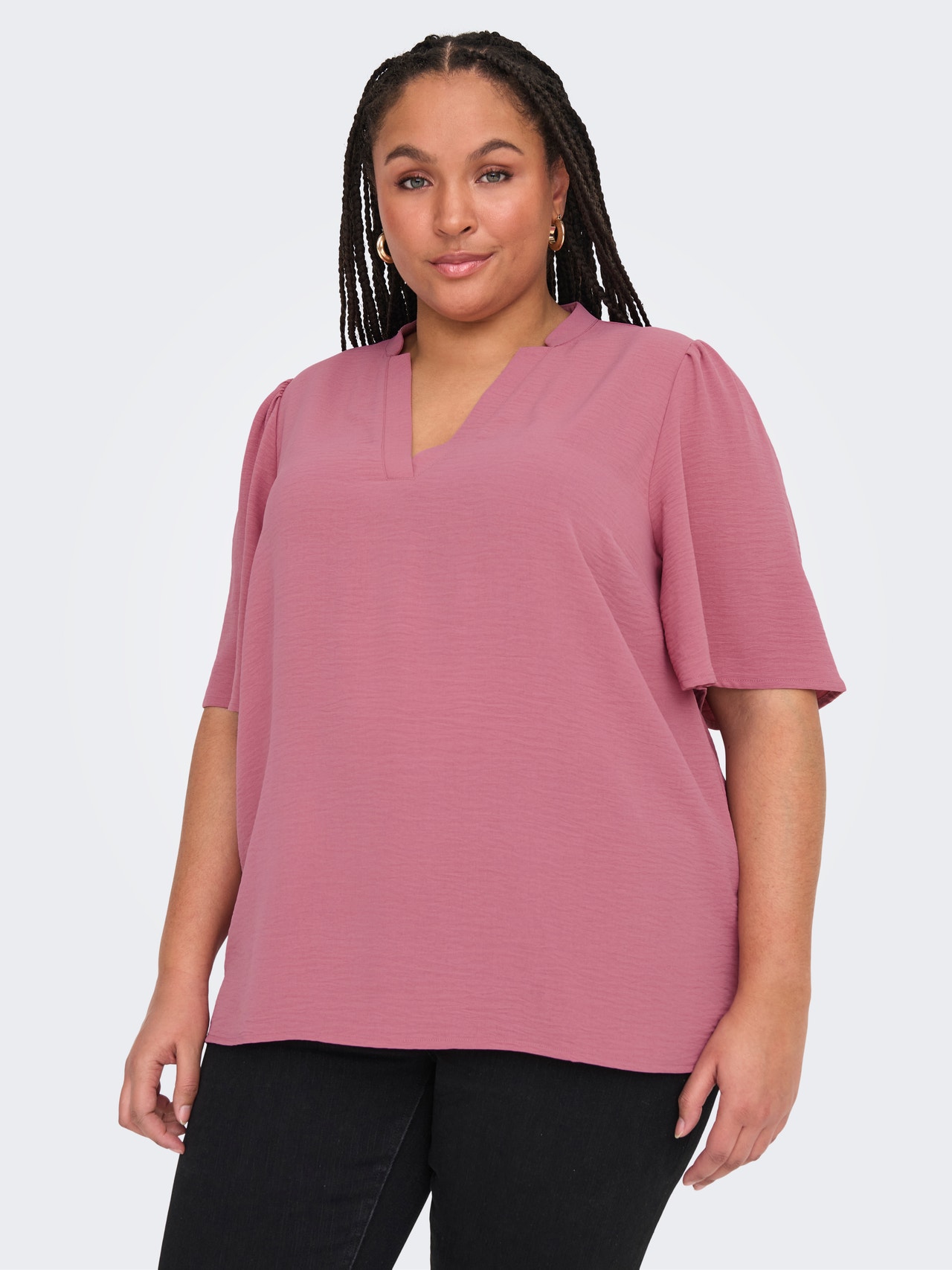 ONLY Tavapärane lõige V-kaelus Top -Heather Rose - 15343736