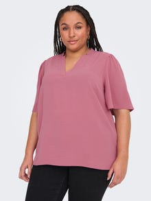 ONLY Tavapärane lõige V-kaelus Top -Heather Rose - 15343736