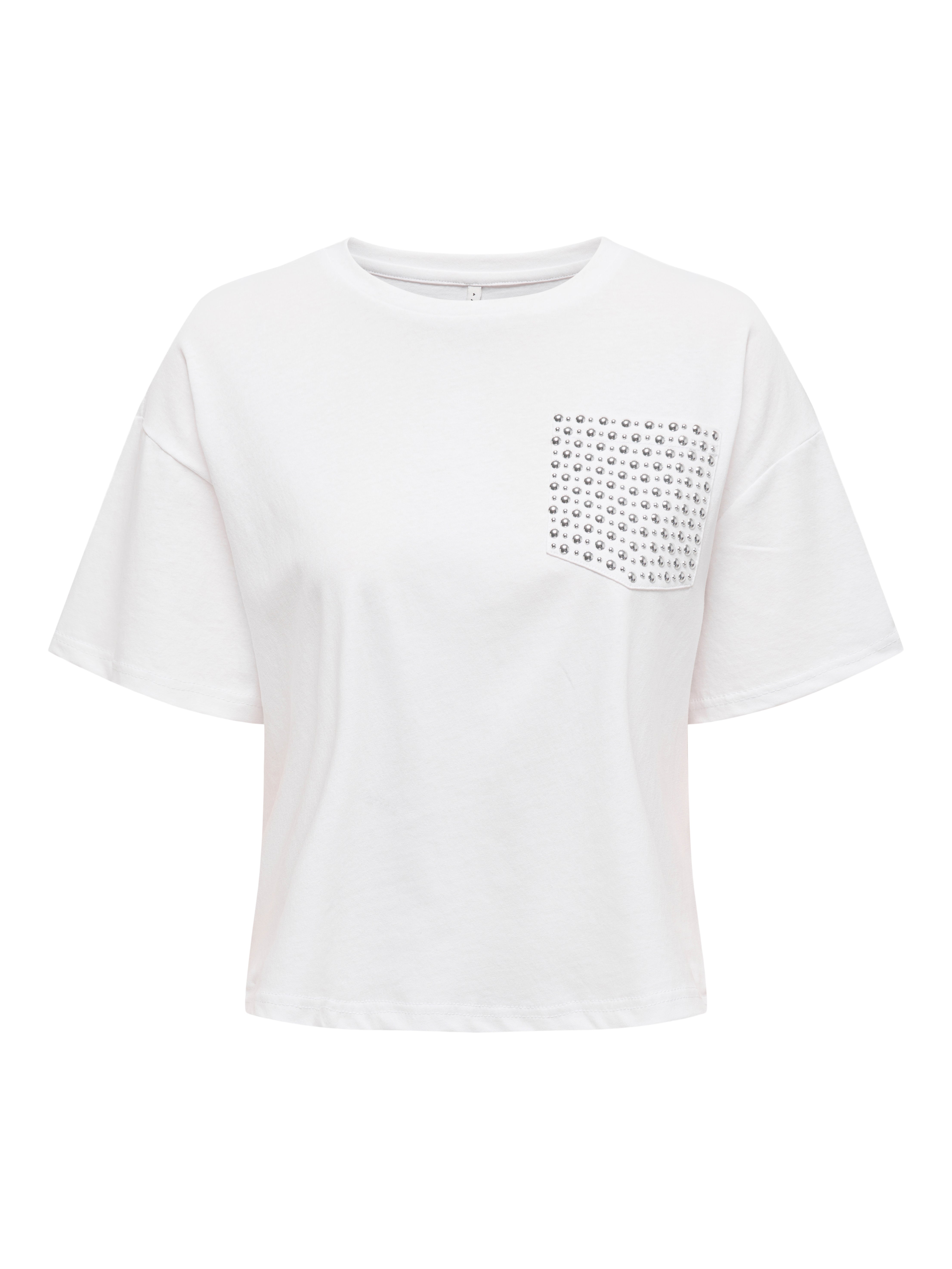 ONLY - ONLELISA S/S O-NECK TOP BOX JRS - Dames ONLY - ONLELISA S/S O-NECK TOP BOX JRS - Dames