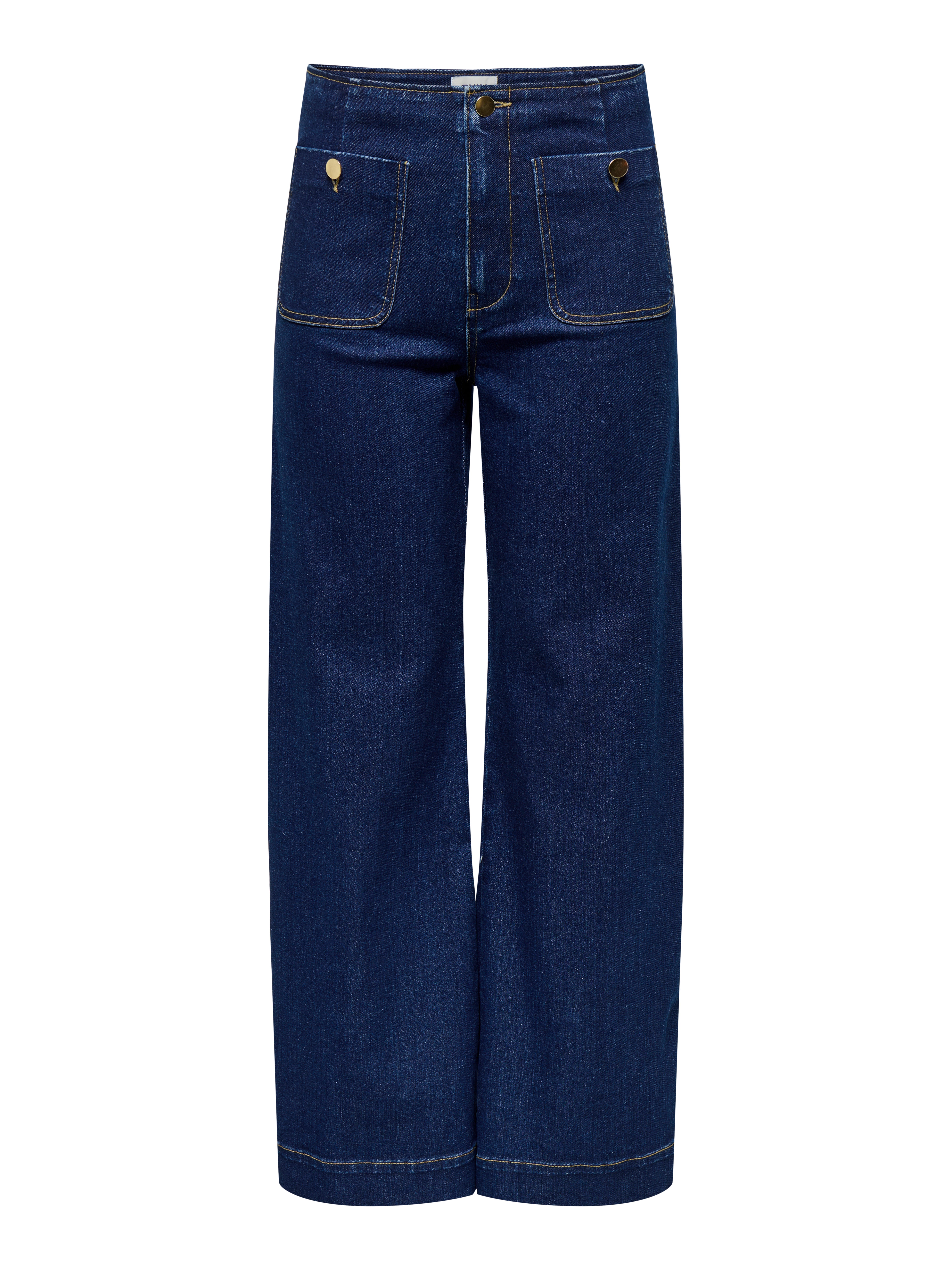Jeans ONLY ONLMADISON - Vita Alta E Gamba Larga Per Donna Jeans ONLY ONLMADISON - Vita Alta E Gamba Larga Per Donna