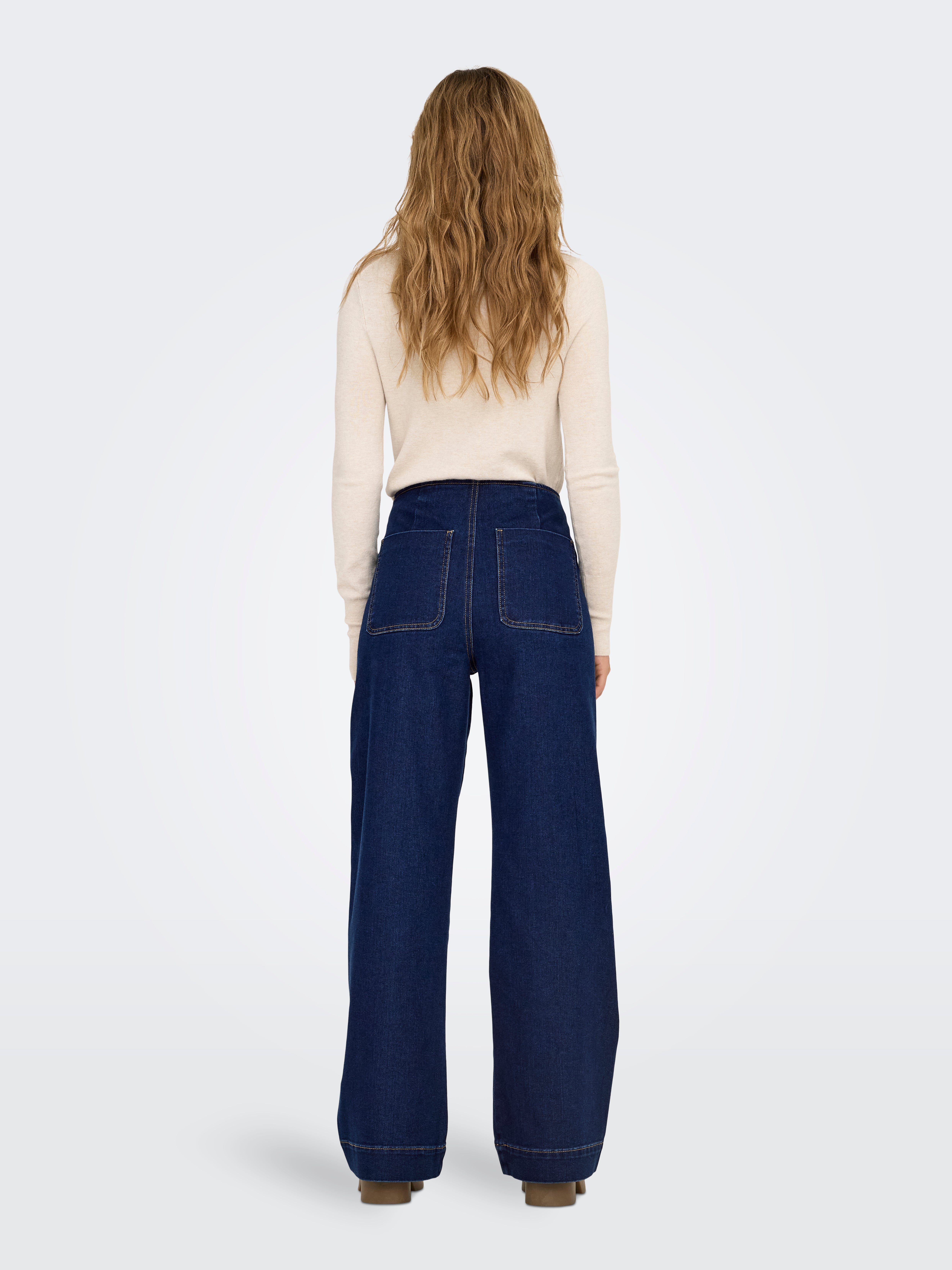 Onlmadeline Hw Wid Pocket DNM Gua113, Bleu foncé denim, XXL / 30L Onlmadeline Hw Wid Pocket DNM Gua113, Bleu foncé denim, XXL / 30L