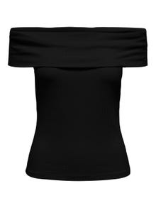 ONLY Regular fit Off shoulder Topit -Black - 15344028