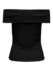 ONLY Normal geschnitten Schulterfrei Top -Black - 15344028