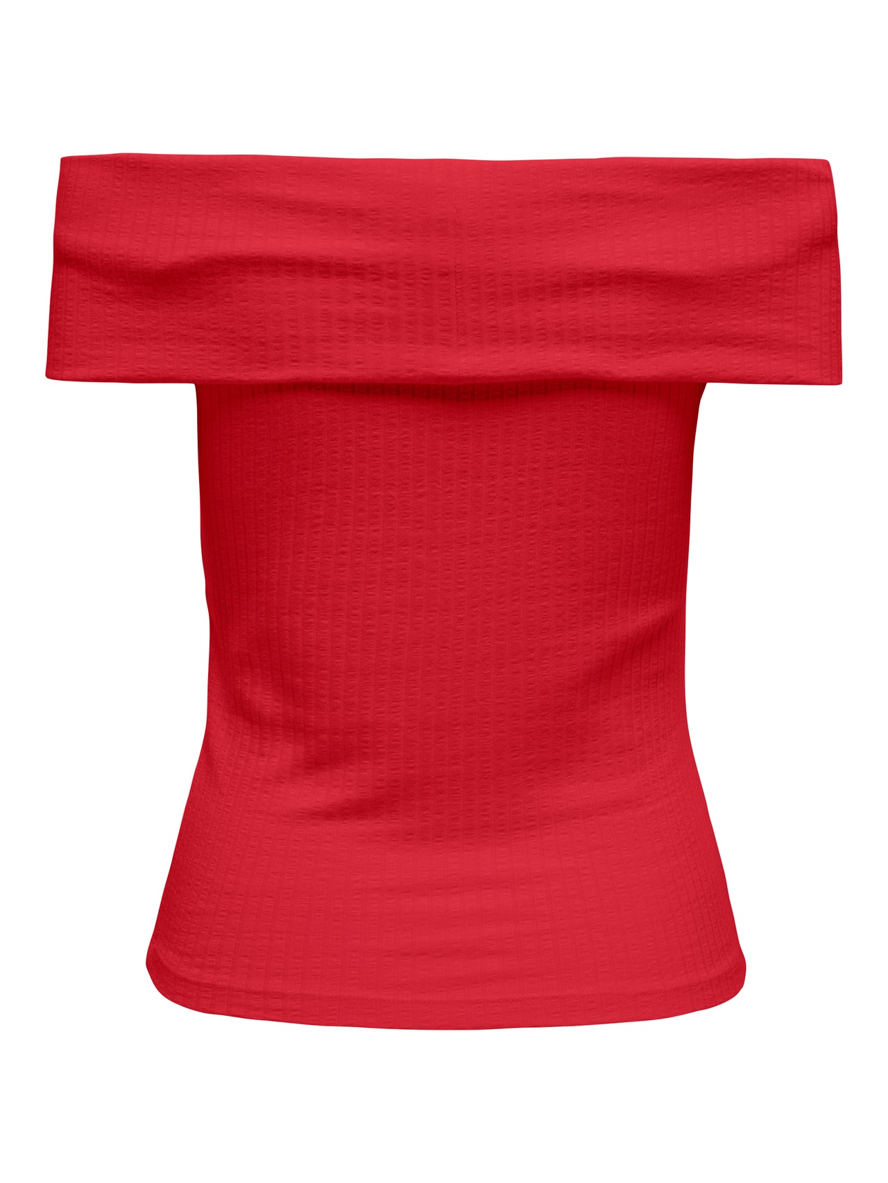 ONLY Regular fit Off shoulder Topit -High Risk Red - 15344028
