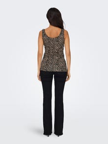 ONLY Slim Fit Round Neck Top -Black - 15344137