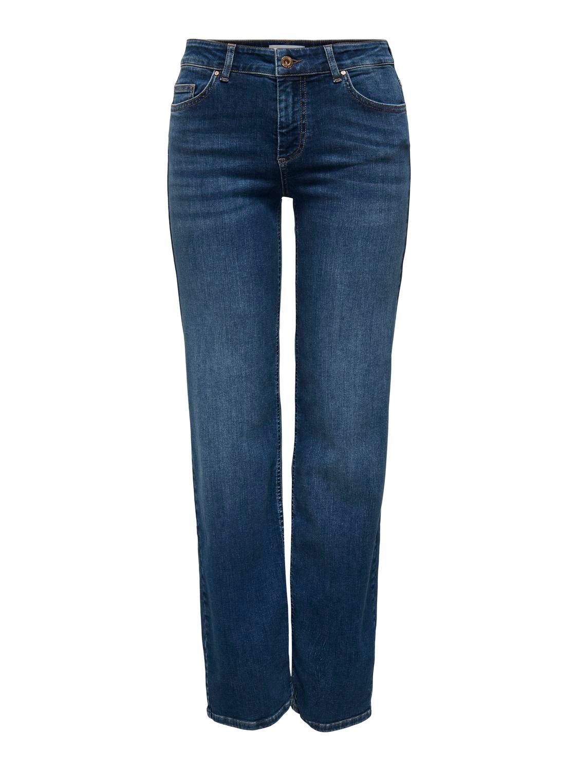 Onlblush Mittlere Taille Gerade Geschnitten Jeans