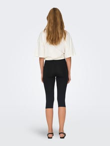 ONLY Pantalones hasta la rodilla Corte slim Cintura media -Black - 15344191