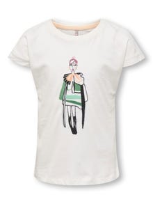 ONLY KOGLADY T-shirt -Cloud Dancer - 15344193