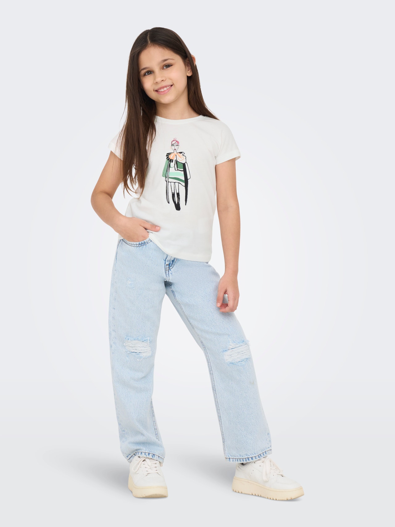 ONLY KOGLADY T-shirt -Cloud Dancer - 15344193