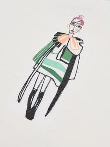 ONLY KOGLADY T-shirt -Cloud Dancer - 15344193