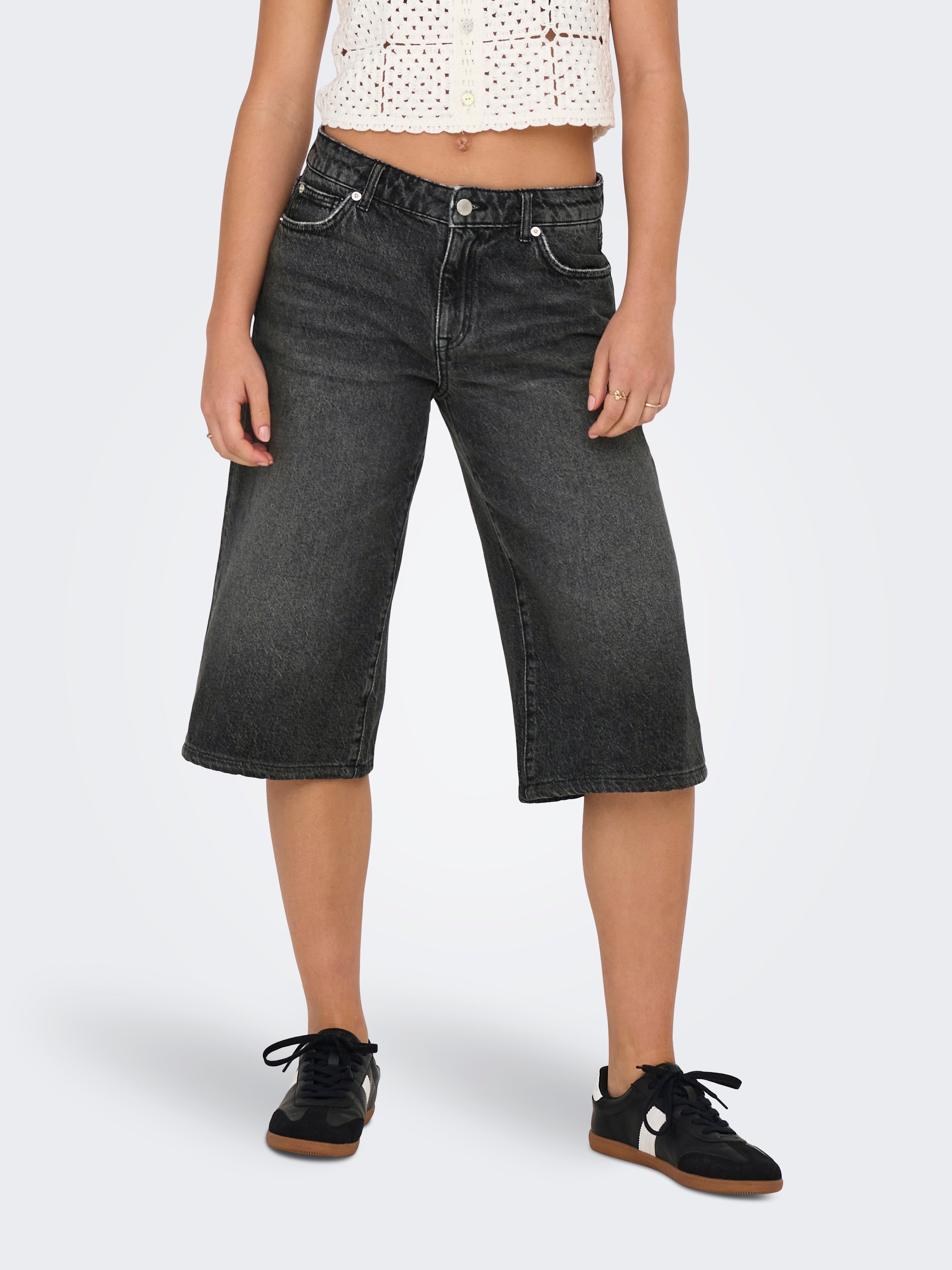 Onlcobain Mittlere Taille Locker Geschnitten Jeans-shorts