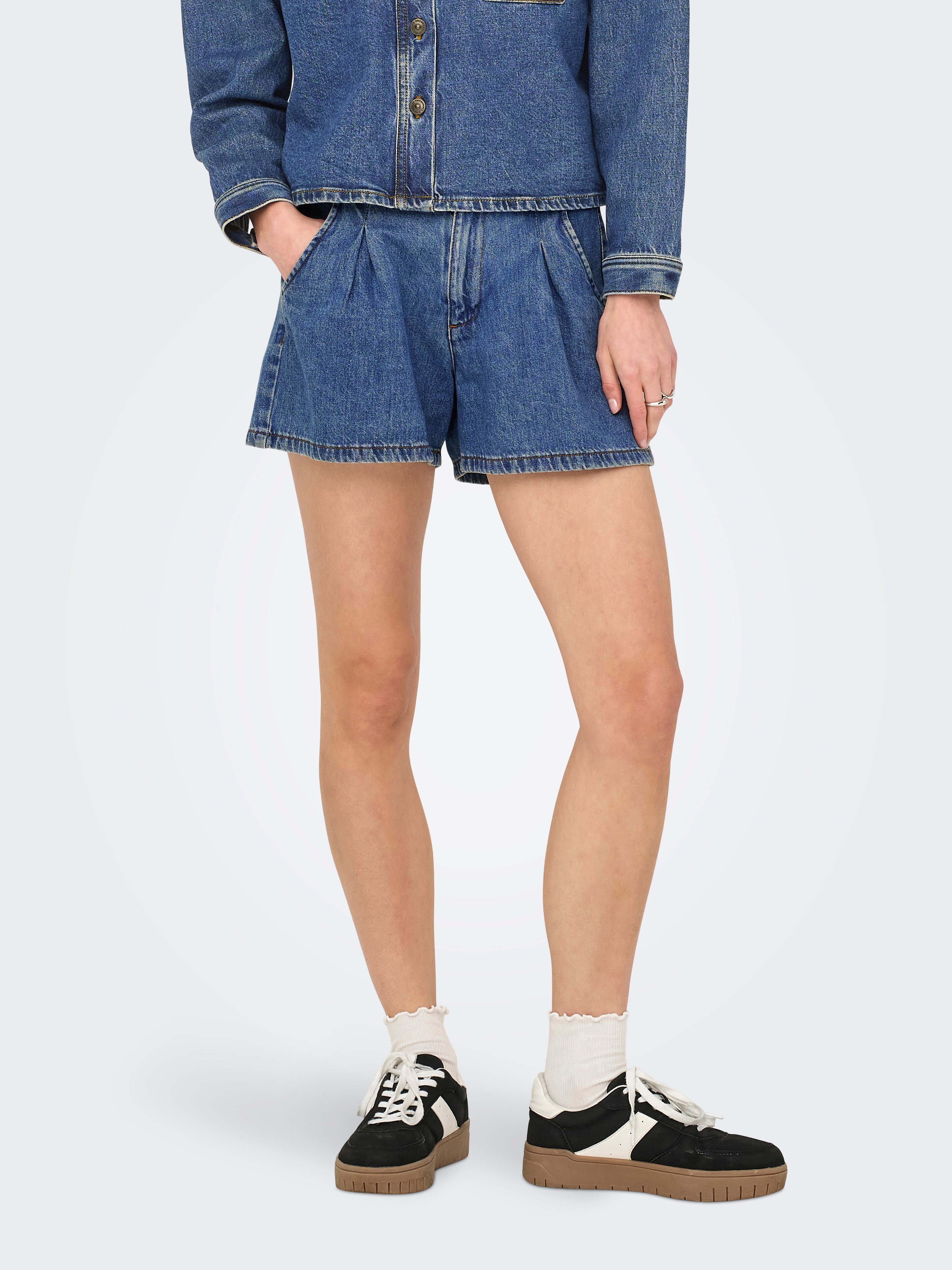 Onlellis Locker Geschnitten Jeans-shorts