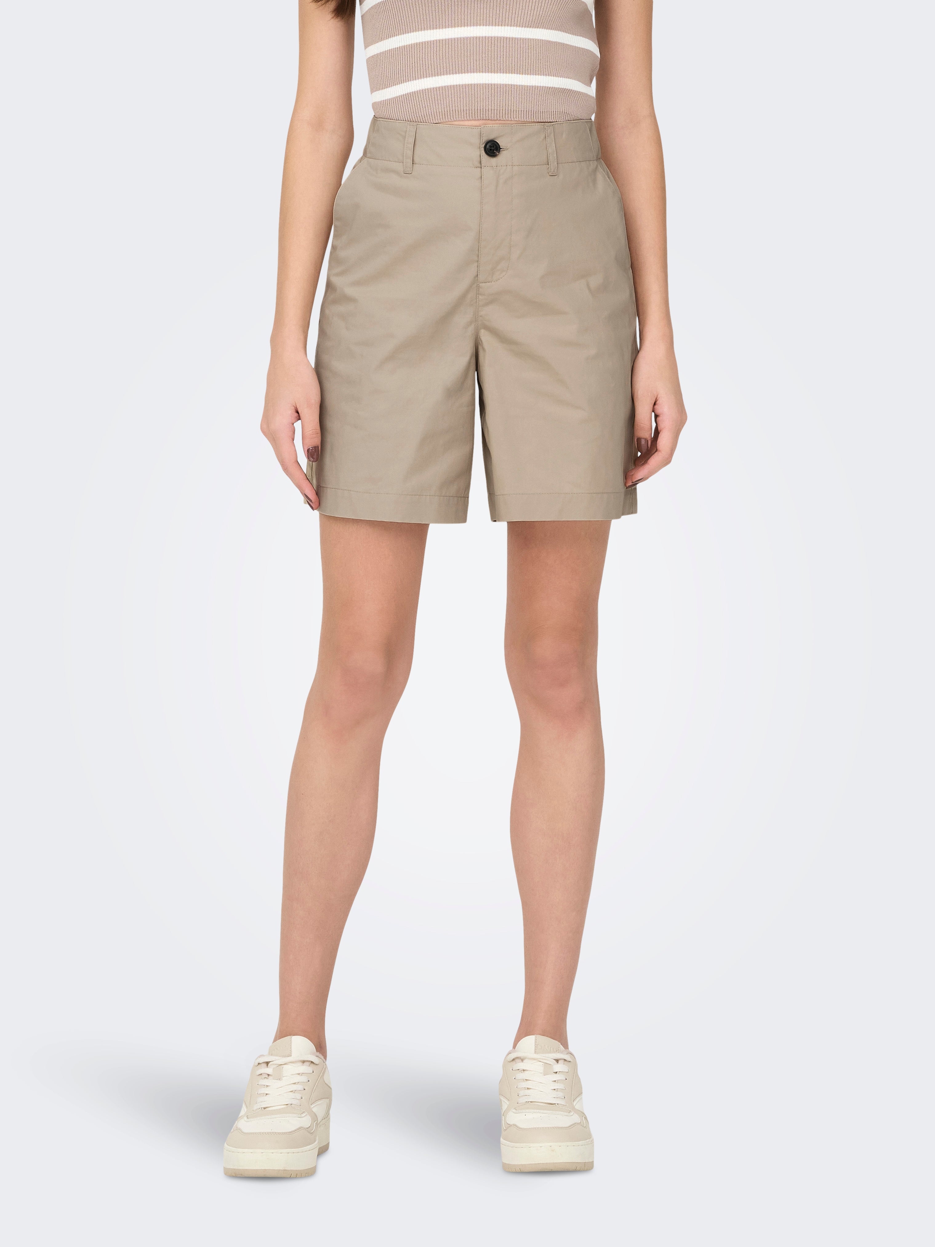 Thumbnail - Onlzora Mittlere Taille Locker Geschnitten Bermuda Shorts