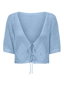 ONLY Cárdigan de punto Corte knit Cuello en V -Cerulean - 15344544