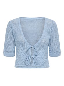 ONLY Cardigan in Maglia Knit Fit Scollo a V -Cerulean - 15344544