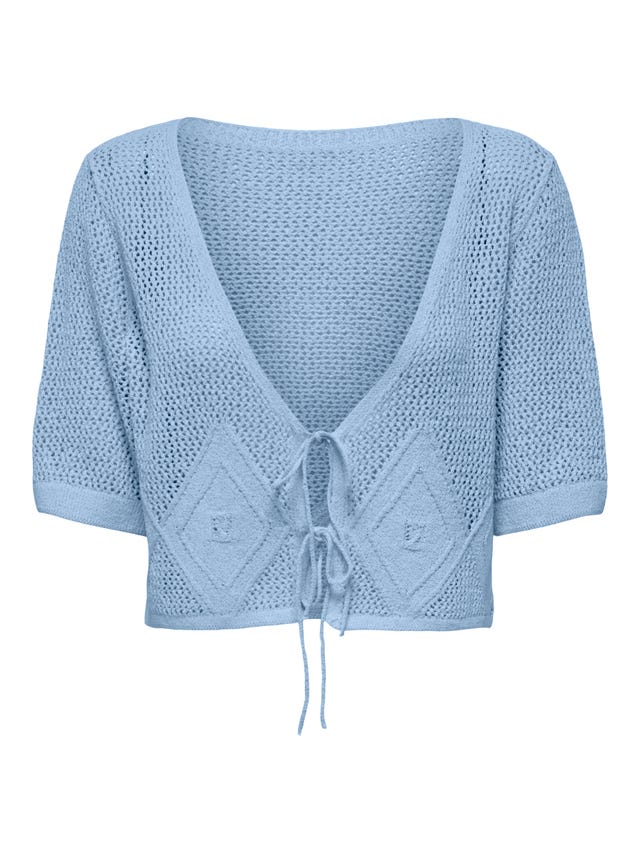 ONLY Short v-neck knitted cardigan - 15344544