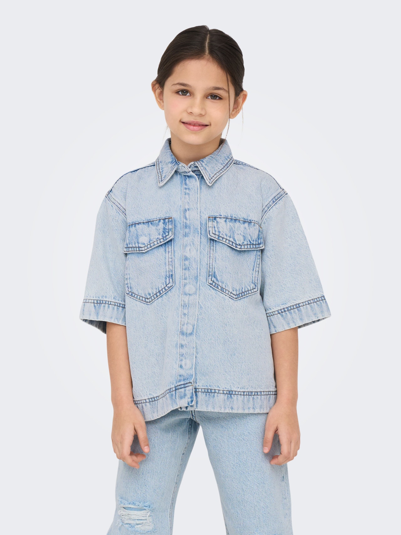 ONLY KOGSOPHIE Denim overhemd -Light Blue Denim - 15344557