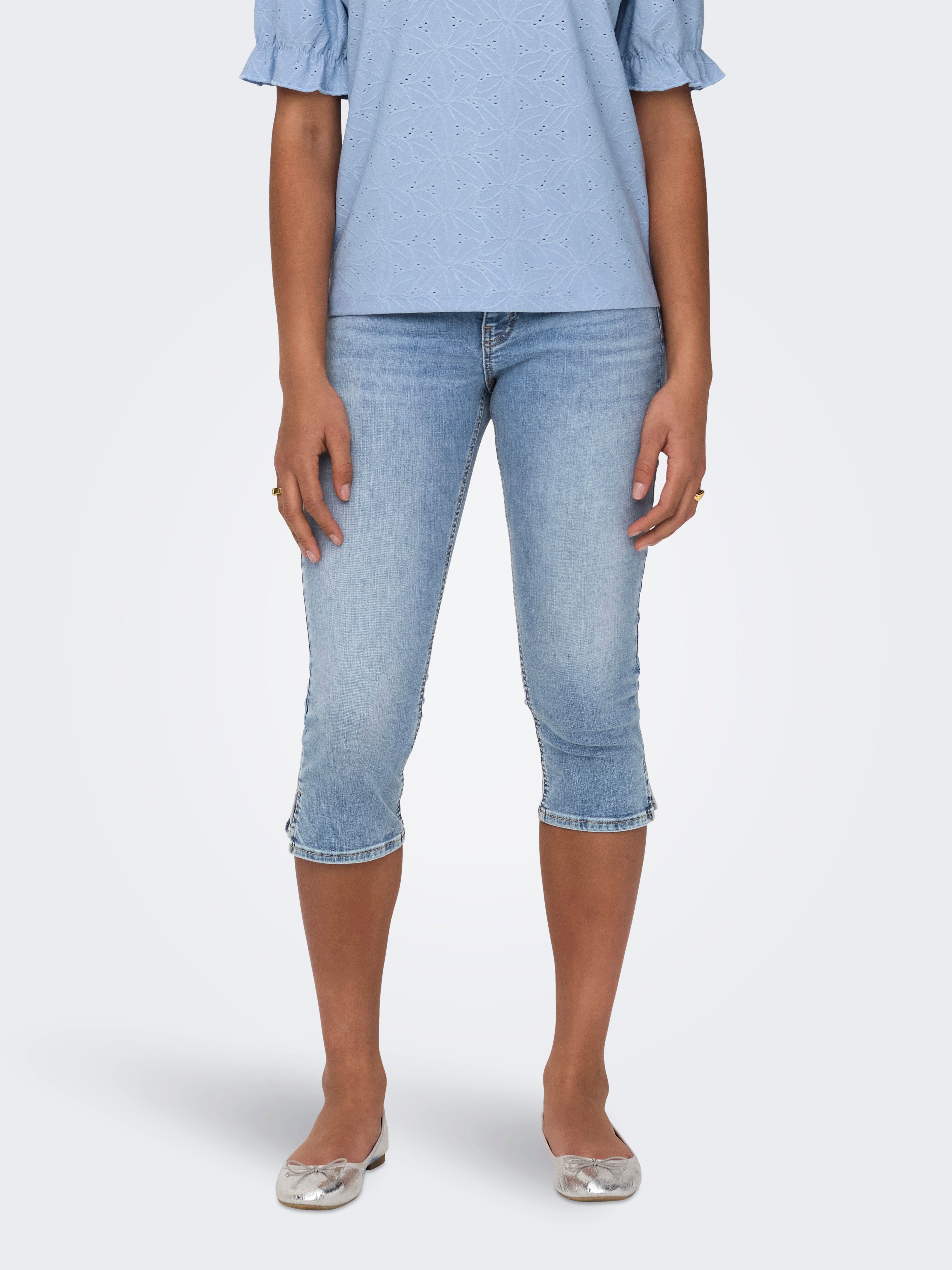Thumbnail - Onlblush Mittlere Taille Skinny Fit Capri Jeans-shorts