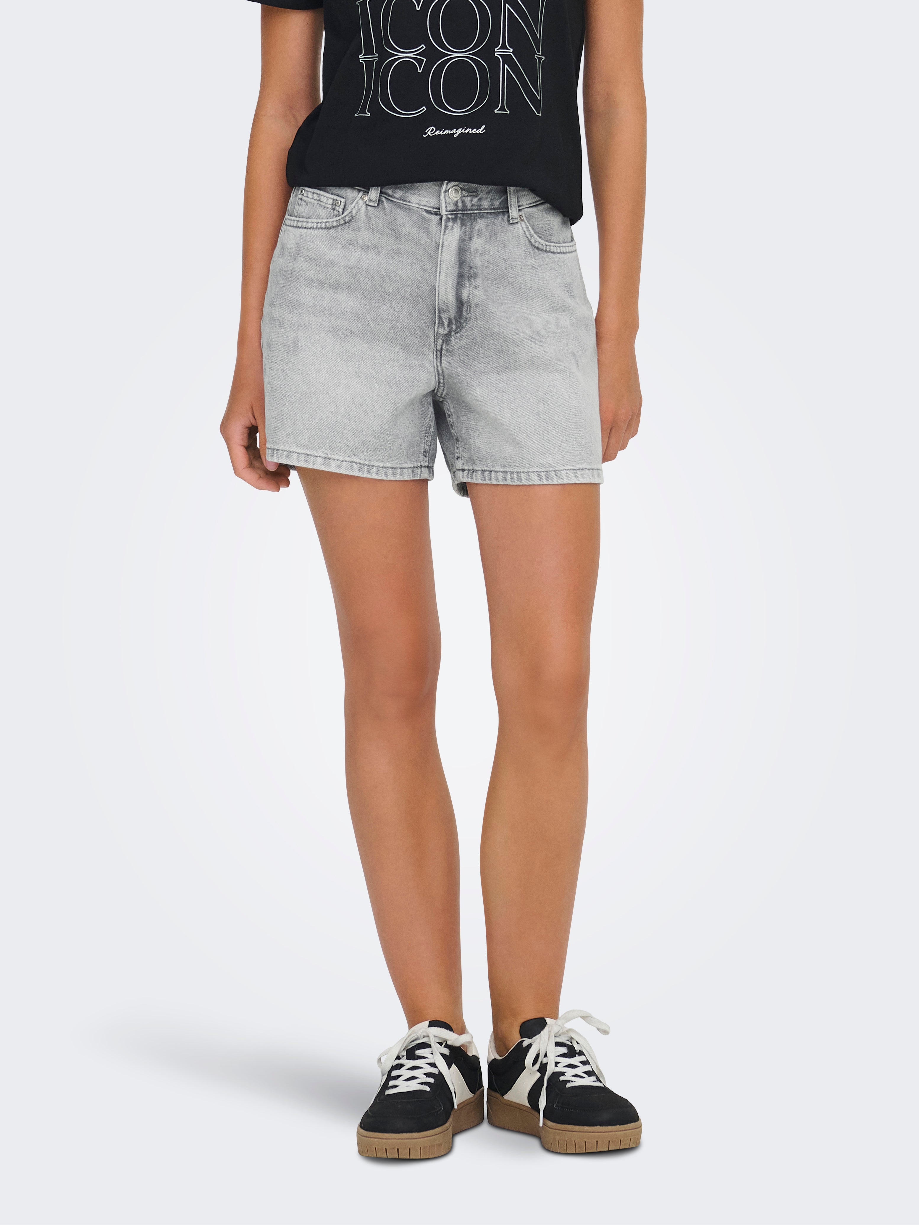 Onlella Mittlere Taille Normal Geschnitten Jeans-shorts