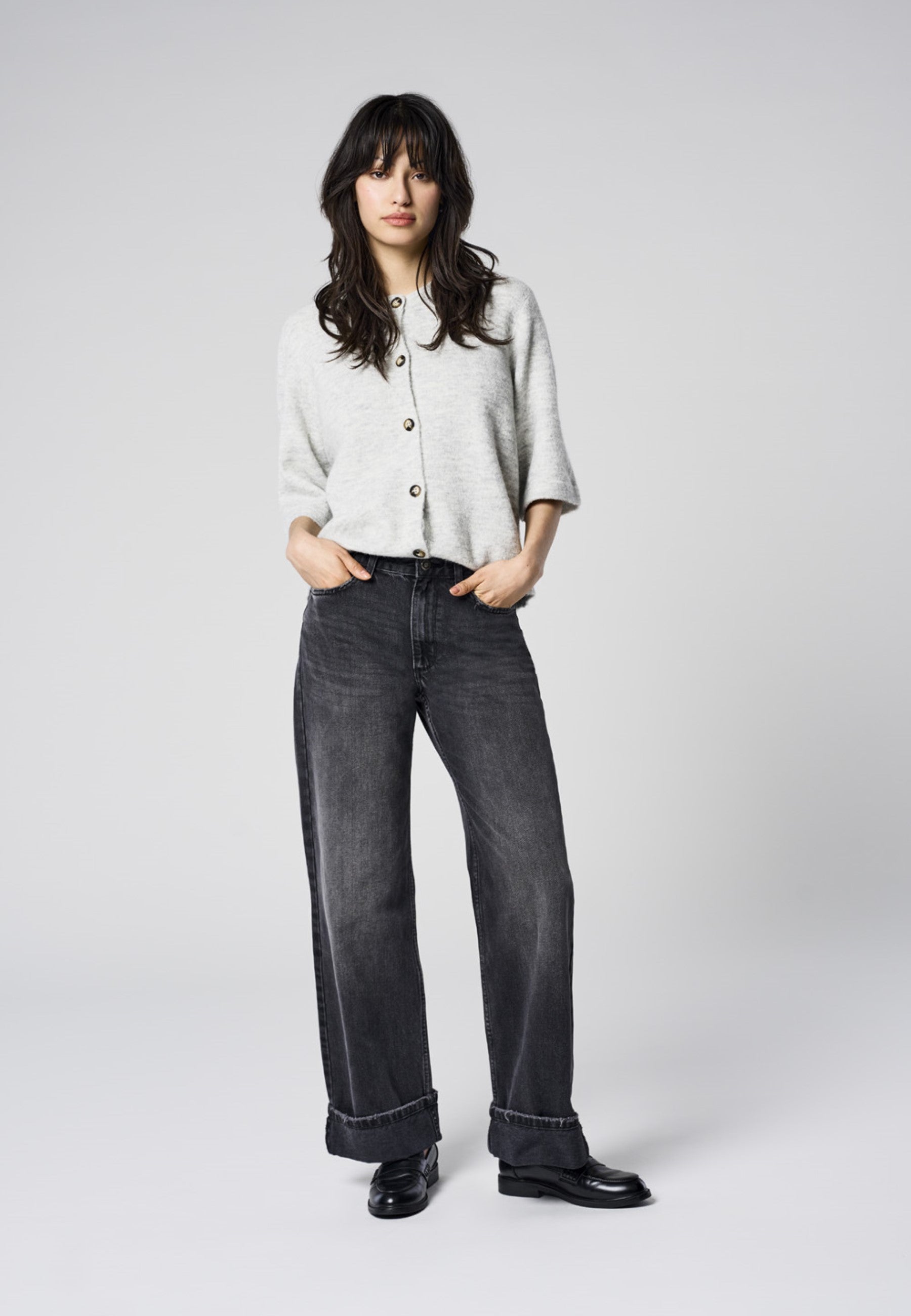 Thumbnail - Onlella Mittlere Taille Gerade Geschnitten Jeans