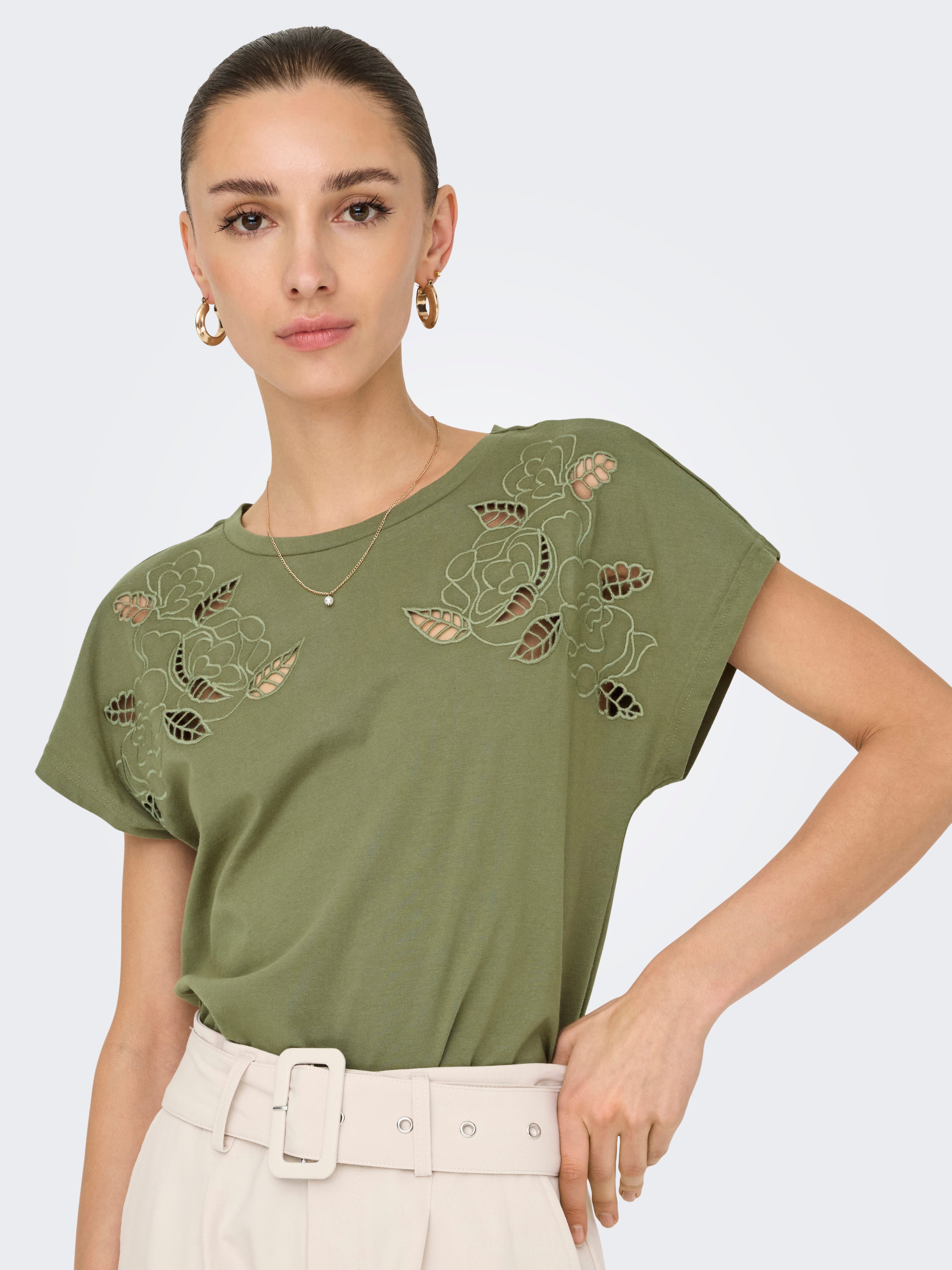 JDYROSE T-shirt | Medium Green | ONLY®