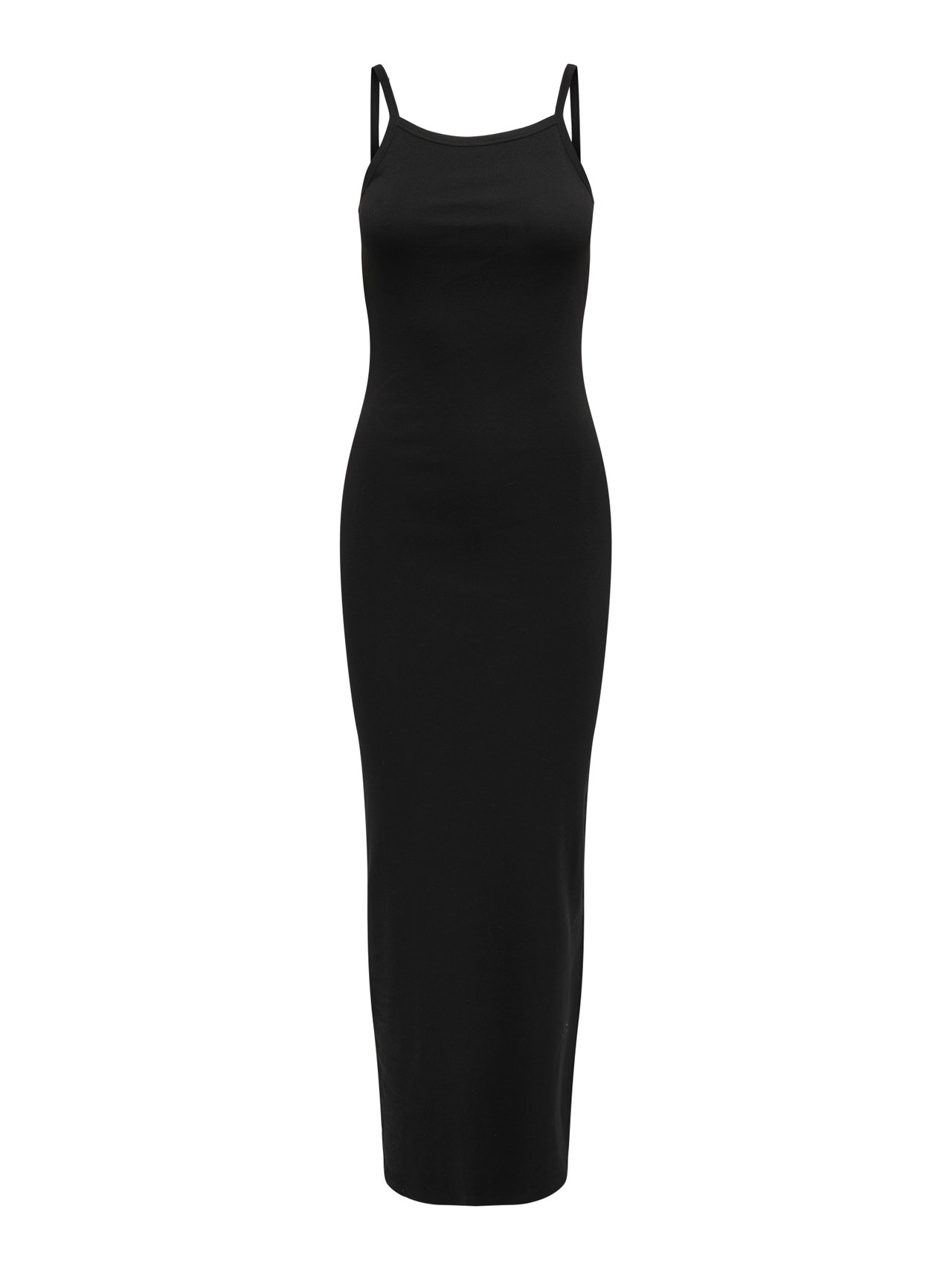 ONLY Slim fit O-hals Plus Verstelbare bandjes Lange jurk -Black - 15345170