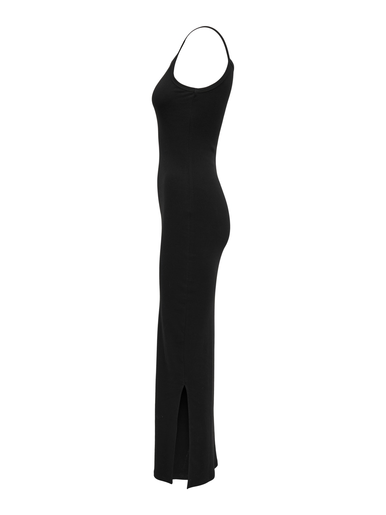 ONLY Vestido largo Corte slim Cuello redondo Plus Tiras ajustables -Black - 15345170