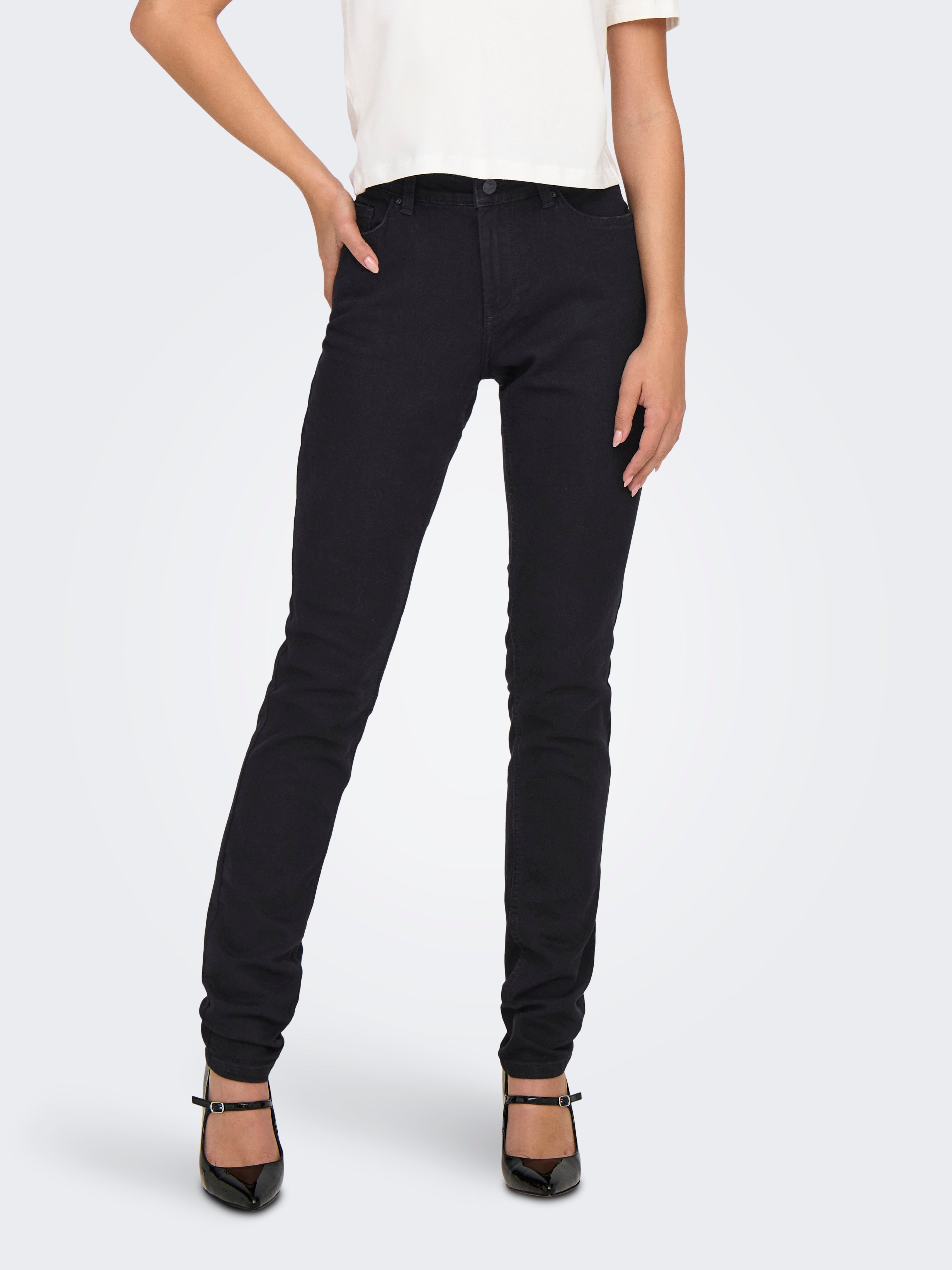 Onlhush Mittlere Taille Skinny Fit Jeans