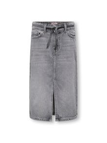 ONLY KOGGIANNA Denim Midirock -Medium Grey Denim - 15345523