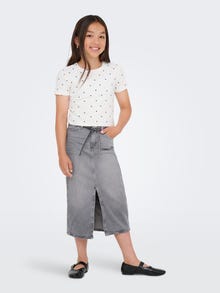 ONLY KOGGIANNA Denim Midirock -Medium Grey Denim - 15345523