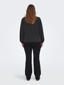 ONLY Redovno prianjanje Visoki vrat KRIVULJA Vrh -Black - 15345654