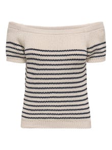 ONLY Knit Fit Schulterfrei Tragetasche -Ecru - 15345774