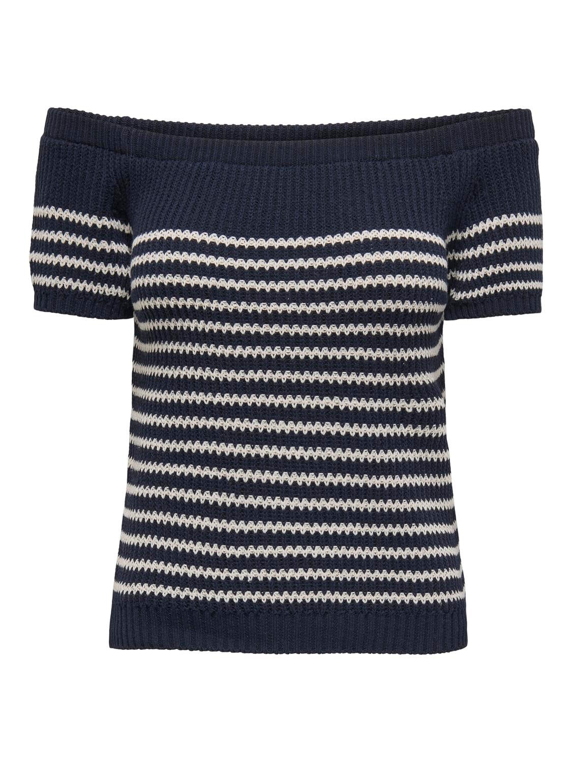 ONLY Top Corte knit De hombros descubiertos -Sky Captain - 15345774