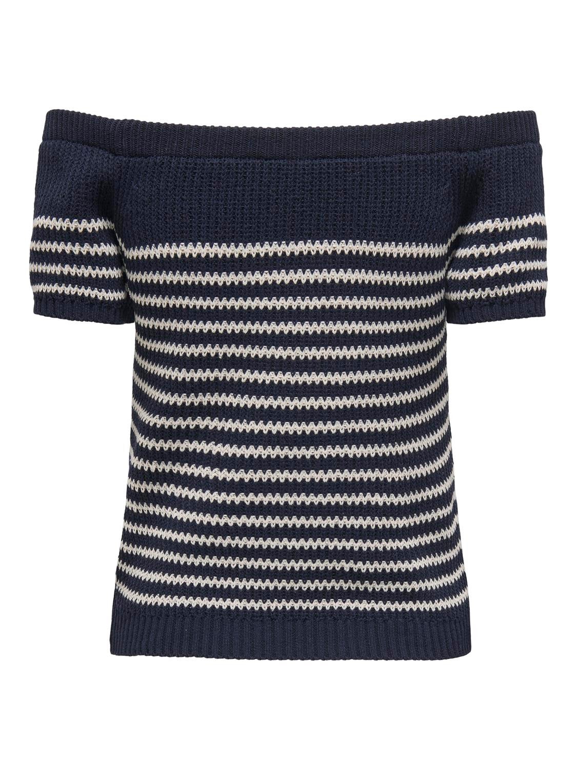 ONLY Top Corte knit De hombros descubiertos -Sky Captain - 15345774