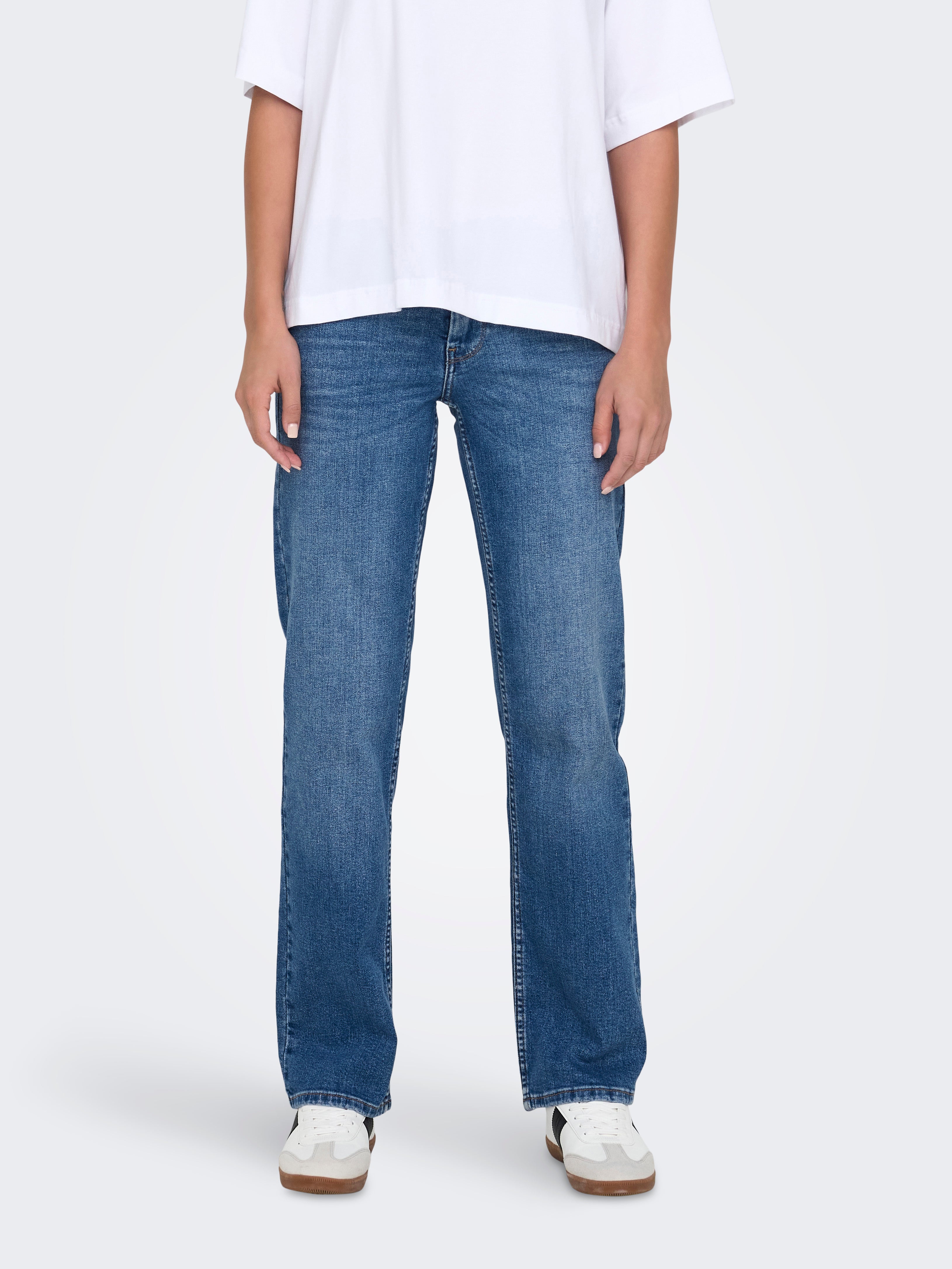 Onllopez Niedrige Taille Karotte Jeans