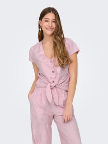 ONLY Tavapärane lõige V-kaelus Top -Cloud Dancer - 15345858