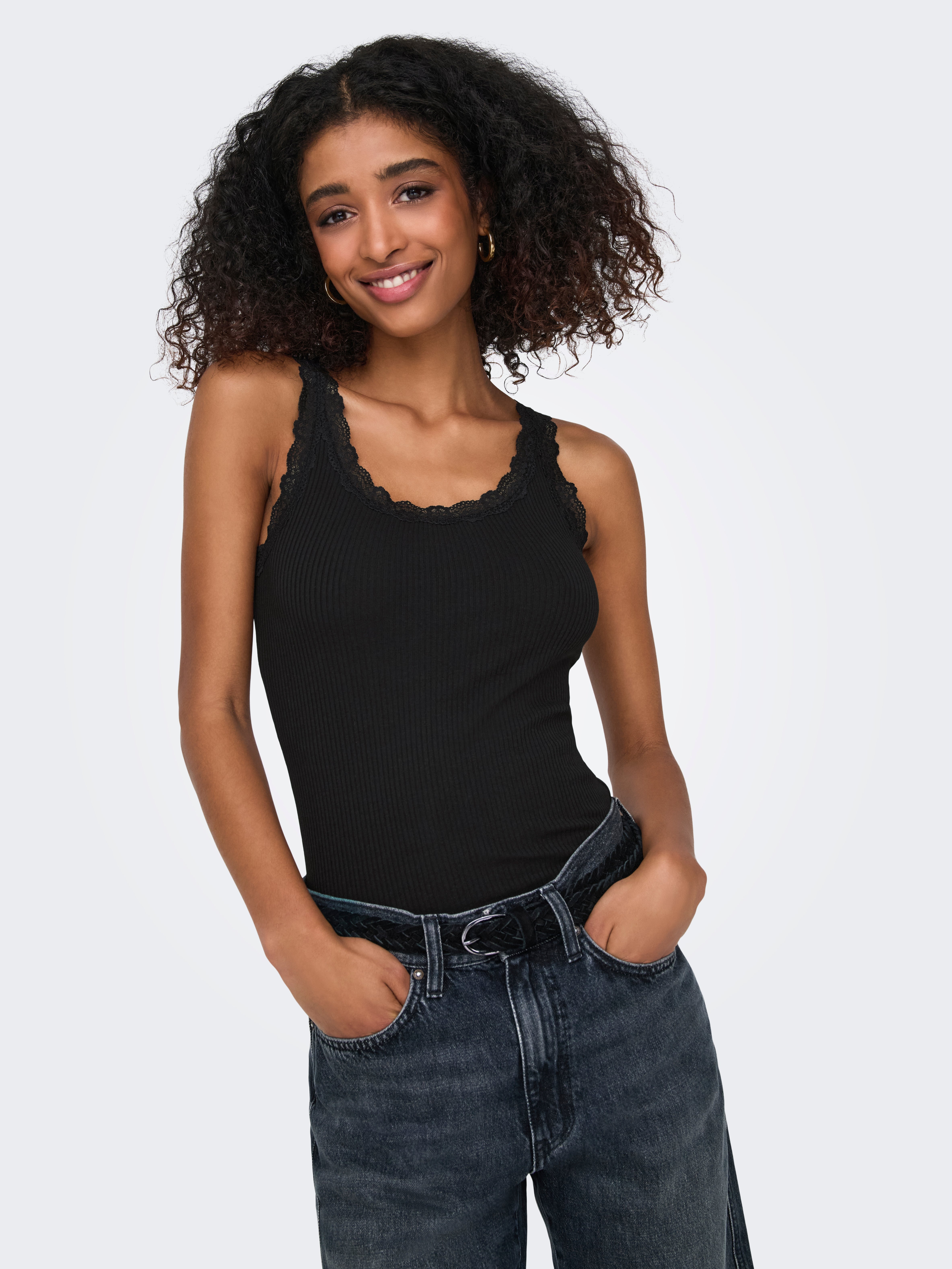 Only ONLSARA SHARAI LACE TANK TOP JRS NO 15345994 zwart-antraciet 1 Only ONLSARA SHARAI LACE TANK TOP JRS NO 15345994 zwart-antraciet 1
