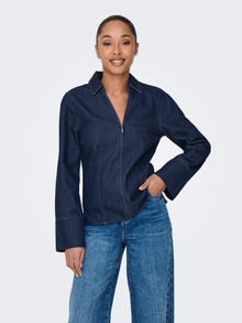 ONLY JDYSALLY Denim Shirt -Dark Blue Denim - 15346011