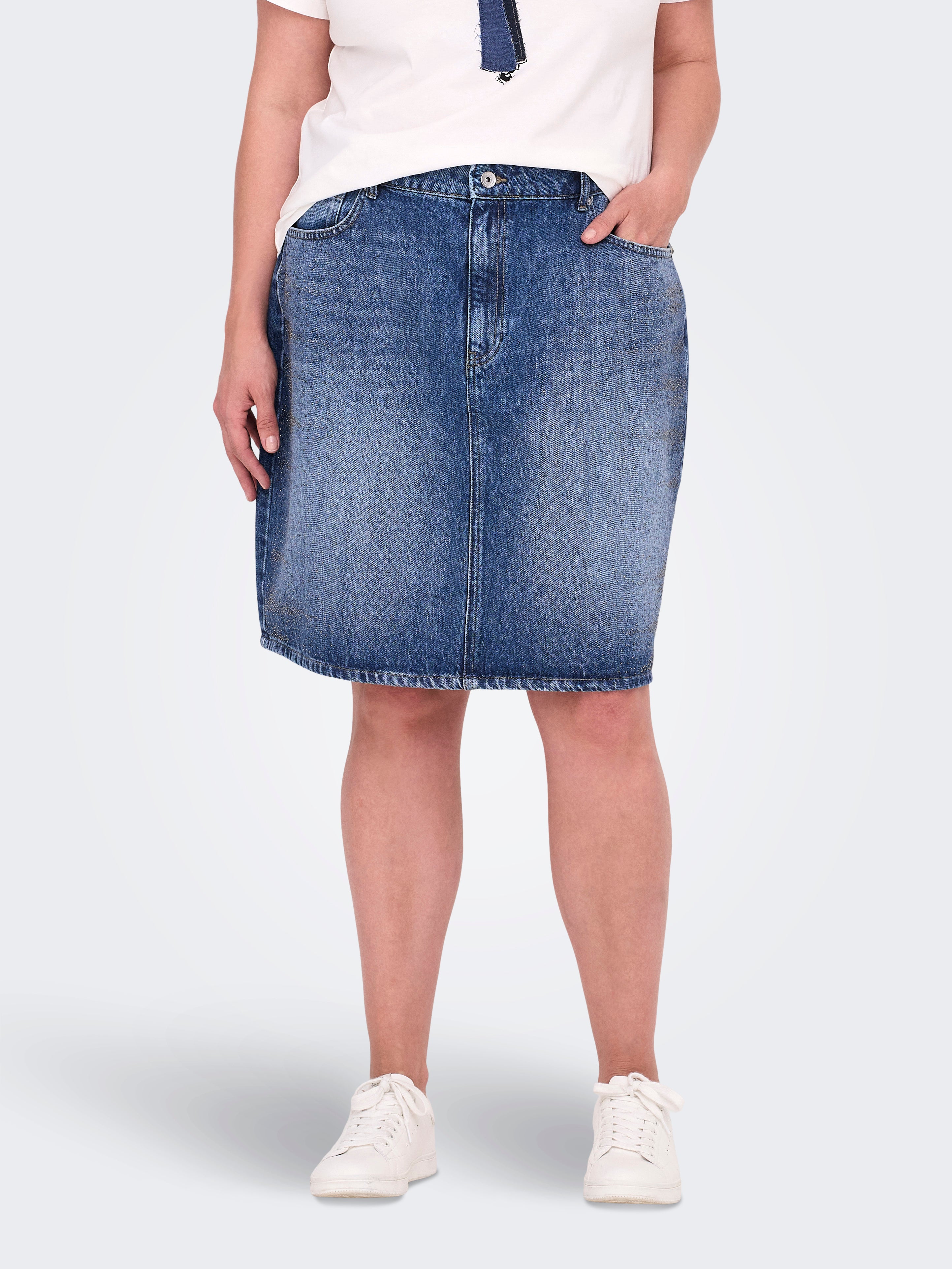 Carstella Rhinestone Jeansrock