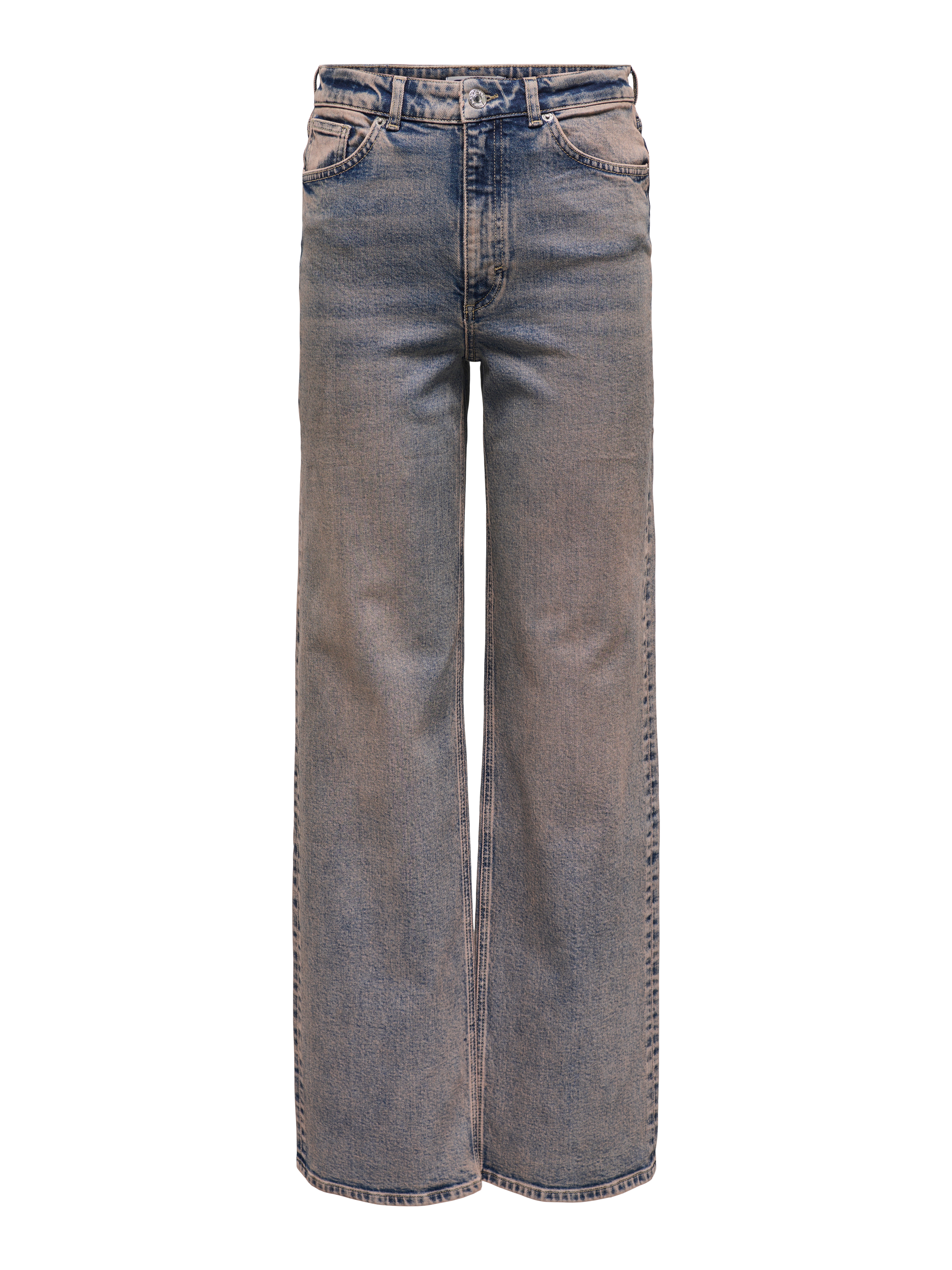 Thumbnail - Onljuicy Hohe Taille Weiter Beinschnitt Jeans