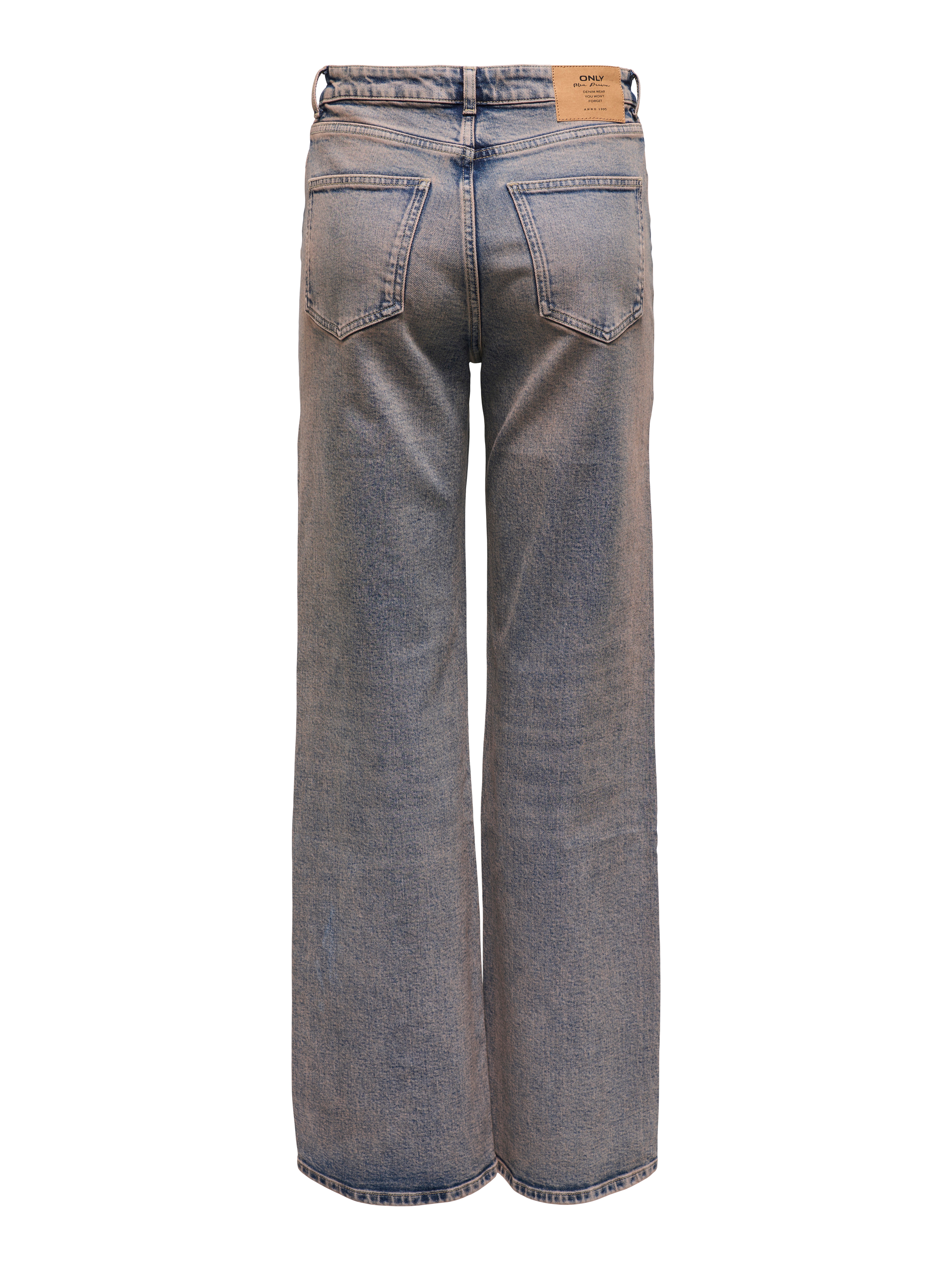 Thumbnail - Onljuicy Hohe Taille Weiter Beinschnitt Jeans