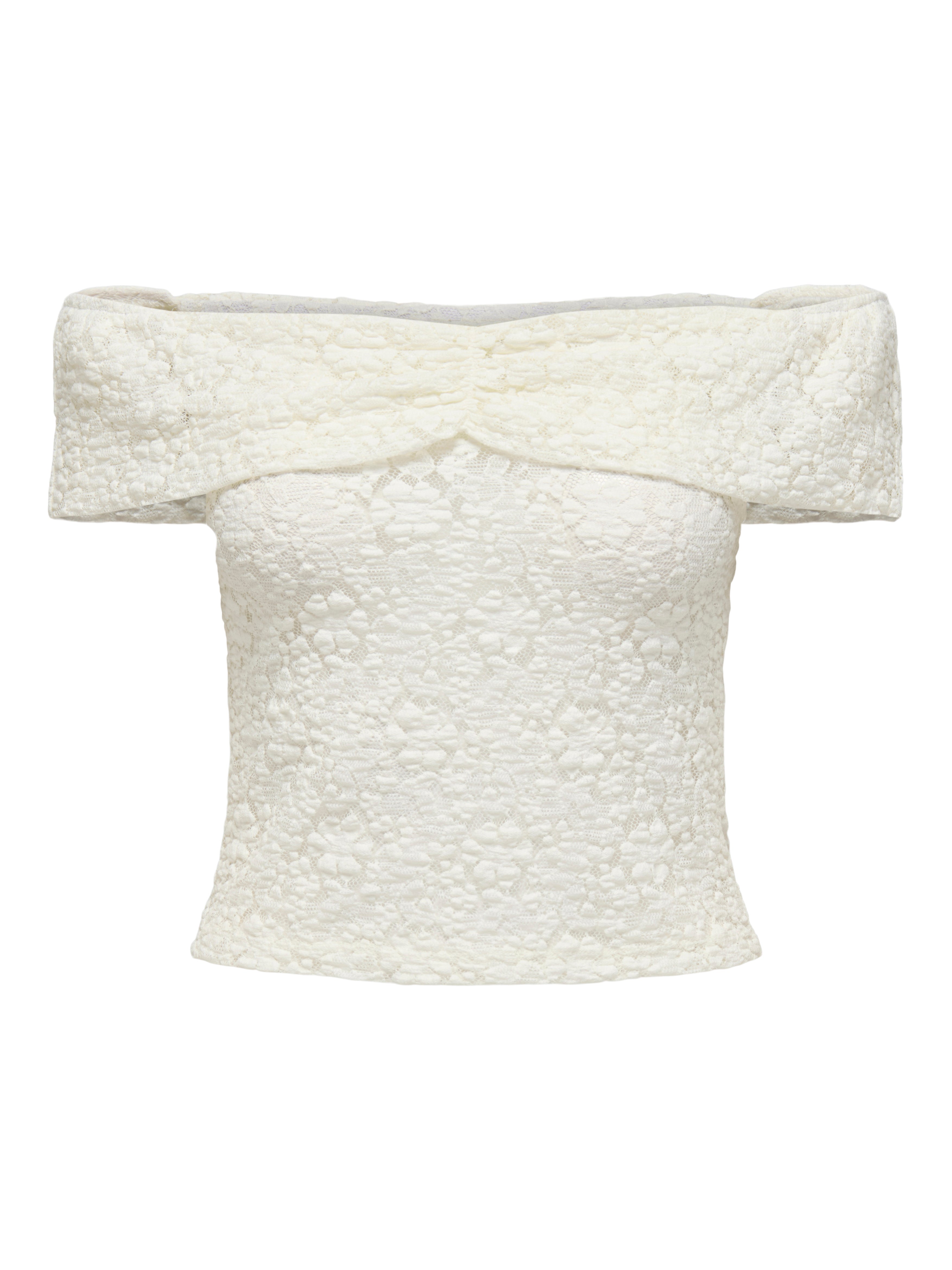 ONLLORENZA Haut à épaules dénudées Blanc cassé ONLY®