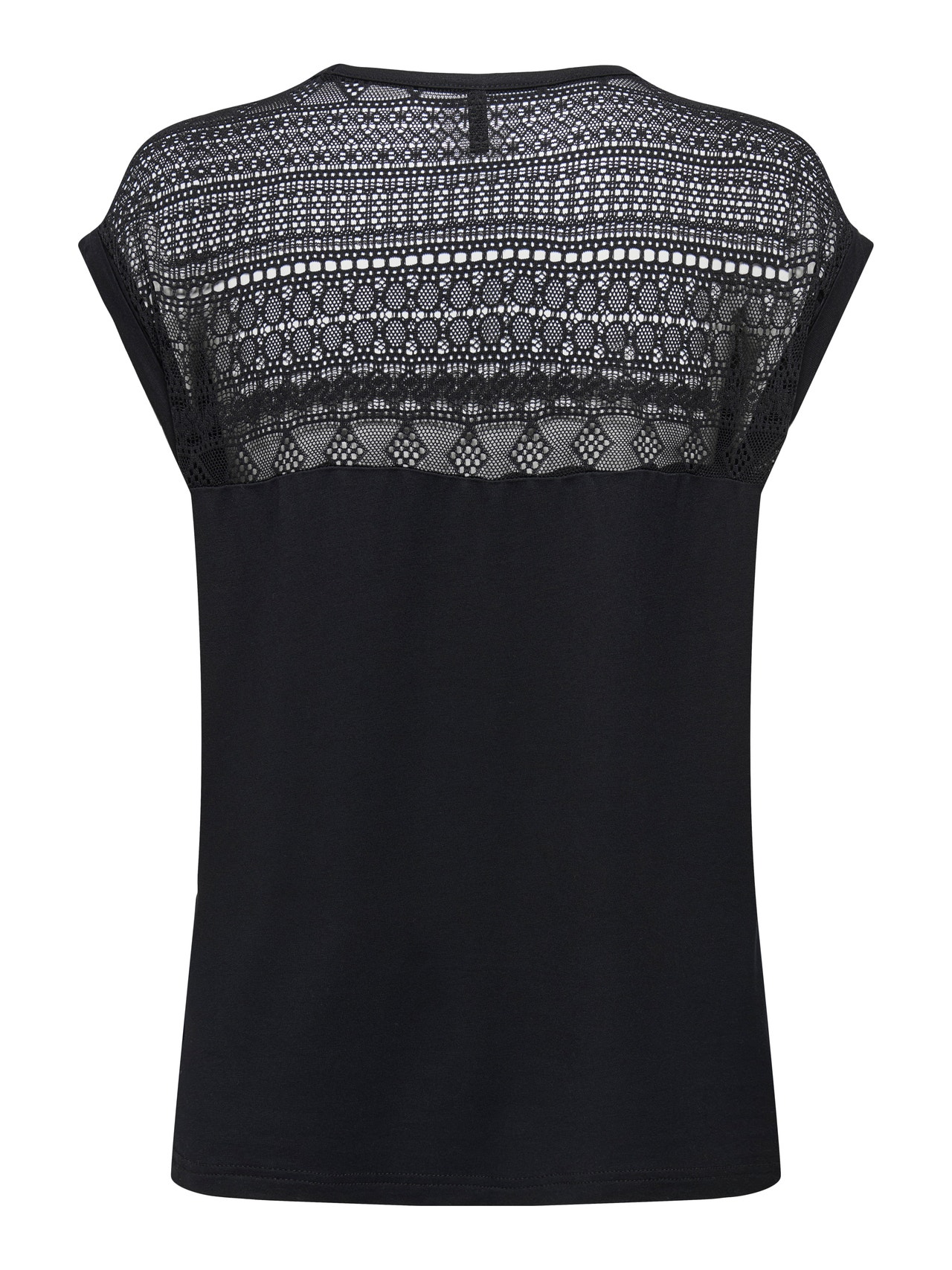 ONLY Tavapärane lõige V-kaelus Top -Black - 15346434