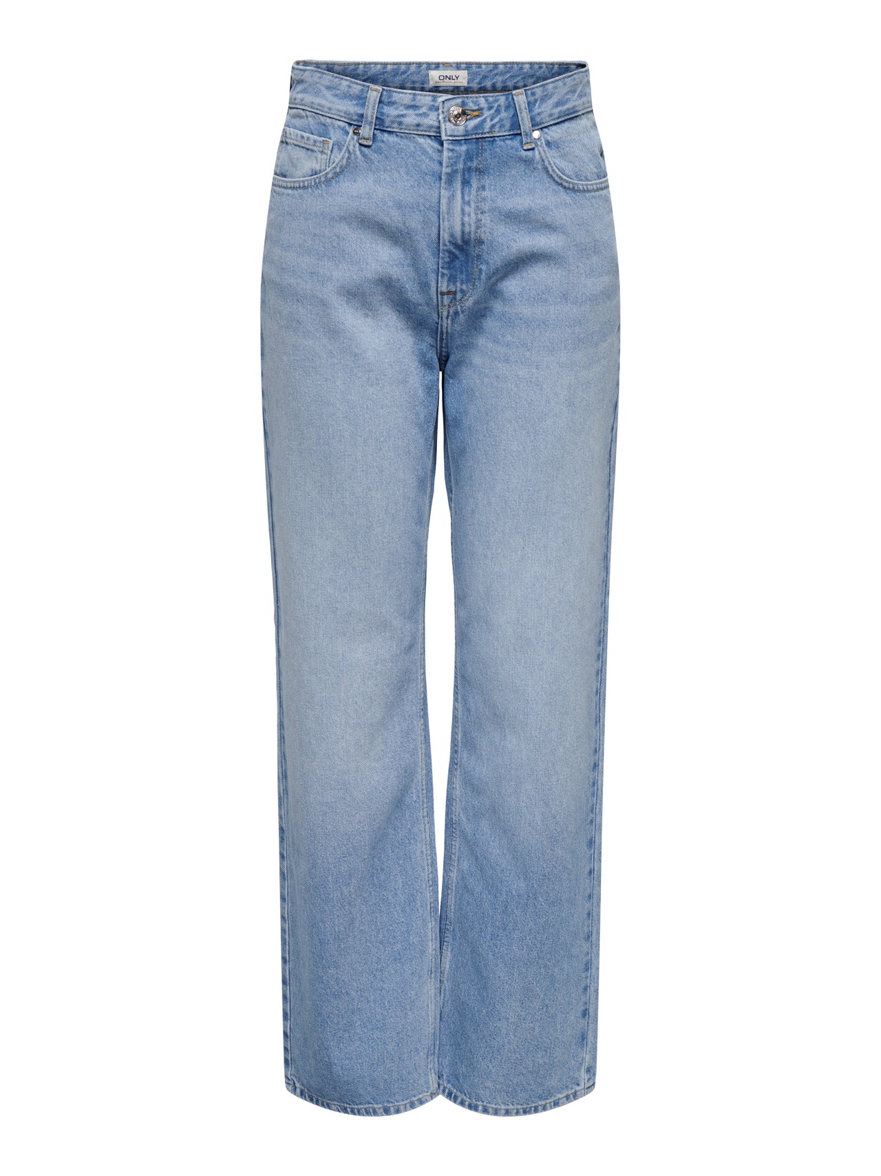 ONLY ONLMADDIE High waist Wide Leg Fit Jeans -Light Blue Denim - 15346514