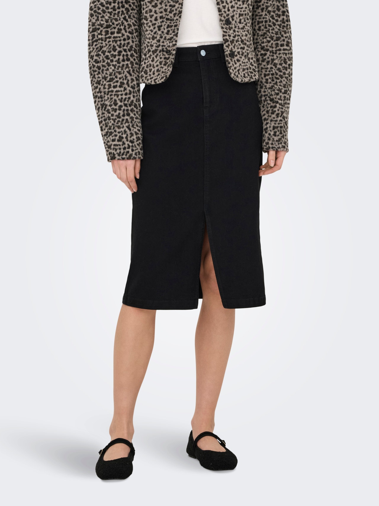 ONLY JDYMOON Jean Jupe midi -Black Denim - 15346527