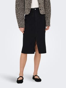 ONLY JDYMOON Jean Jupe midi -Black Denim - 15346527